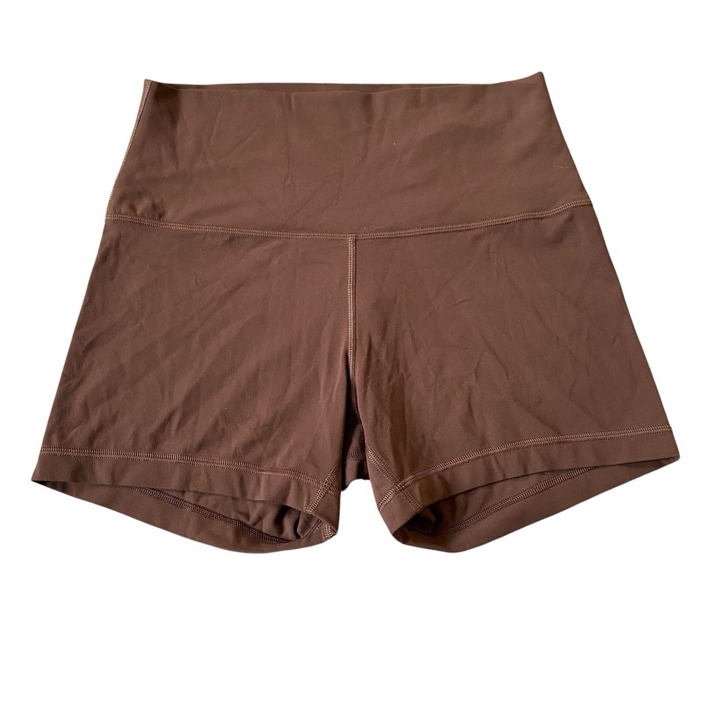 Lululemon Align High Rise Shorts Women Size 8 Brown Activewear